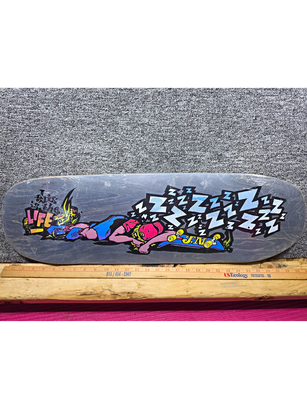 The Original Vintage "This is the Life" deck from Life Skateboards "Rare"